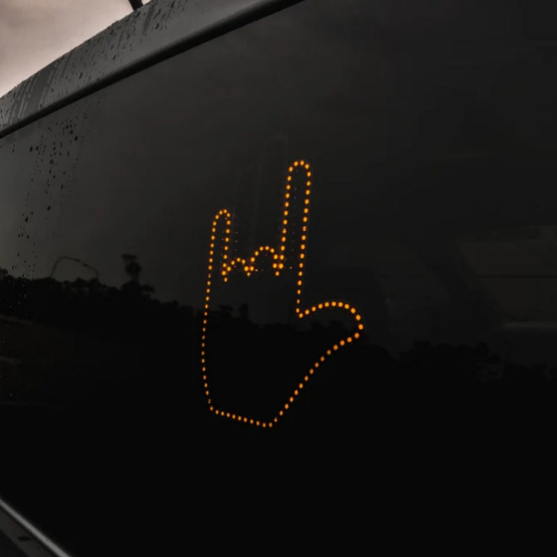 Funny LED Car Finger Gesture Light