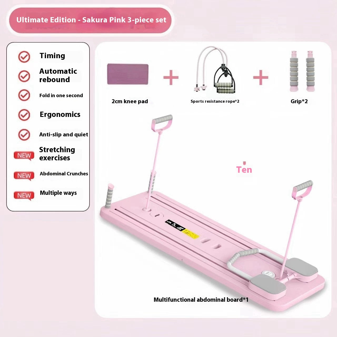 Pilates Board 3-in-1 – Core, Arm & Leg Workout