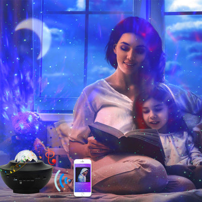 Starry Galaxy Projector Night Light with Bluetooth Music