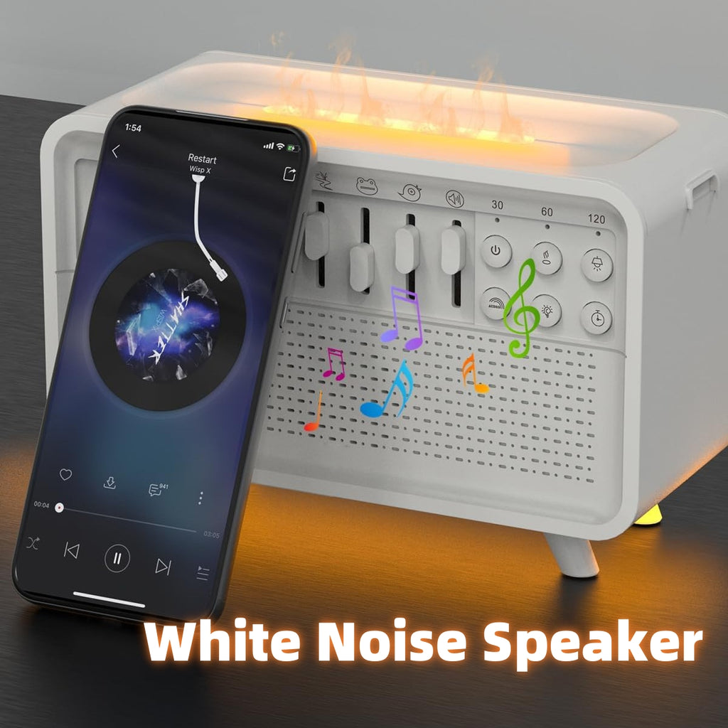 5-in-1 White Noise Speaker with Humidifier & Night Light