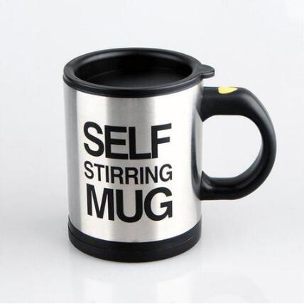 Self-Stirring Stainless Steel Mug