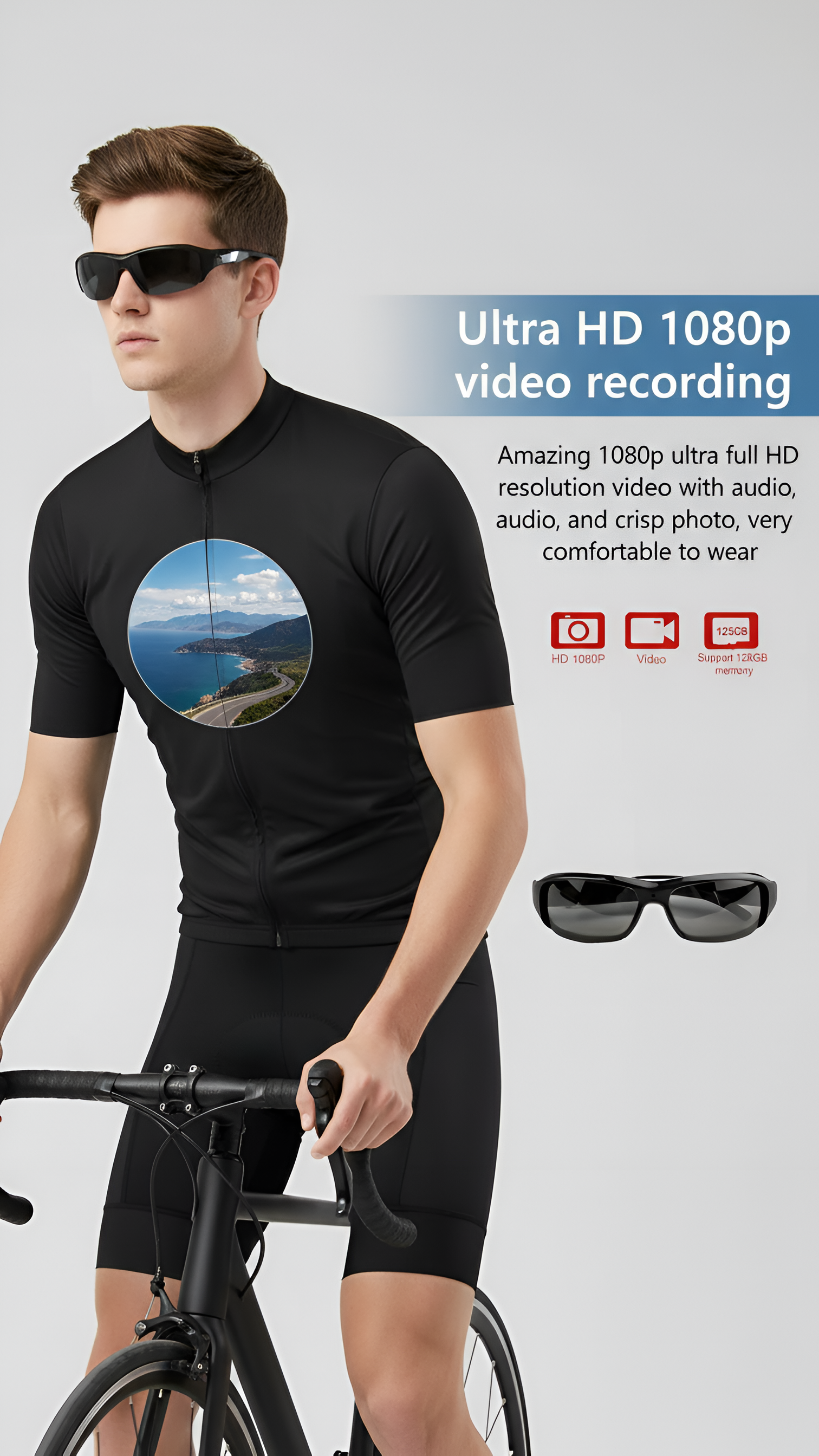 WE Smart Glasses Camera 1080P