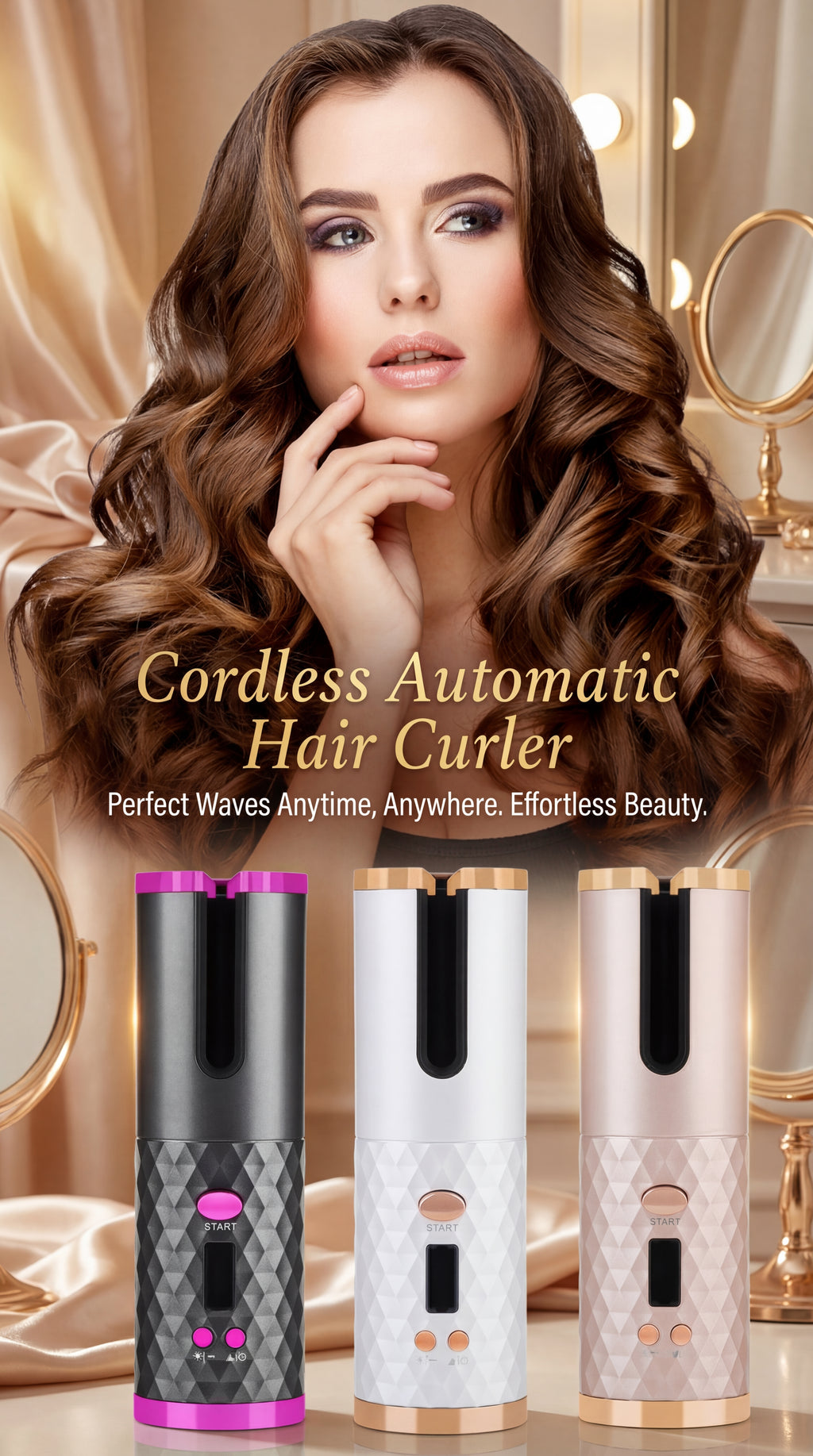 SmartCurl Pro - Cordless Automatic Hair Curler
