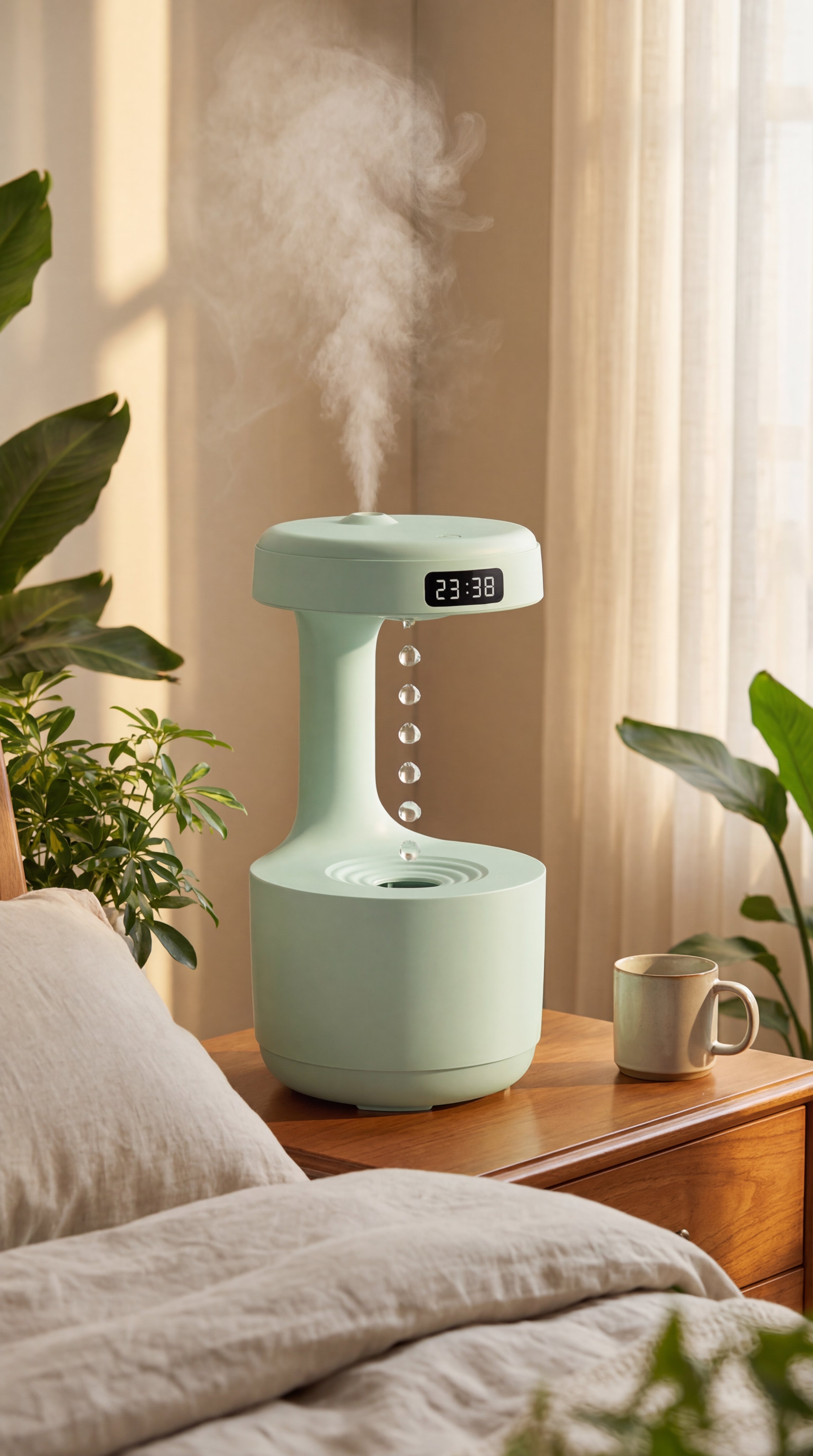 Anti-Gravity Humidifier – Floating Mist Technology for Deep Relaxation