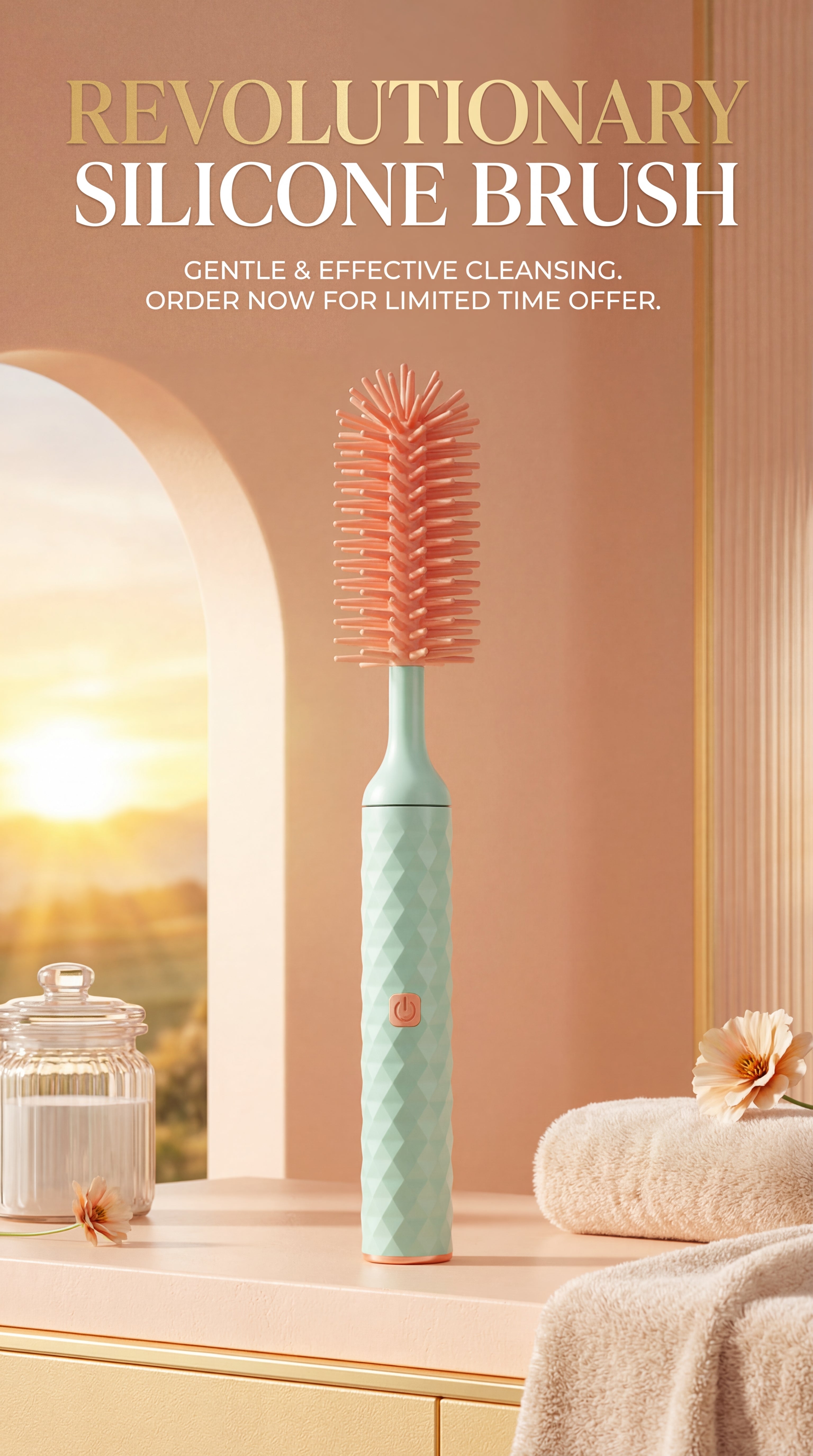 Electric Silicone Bottle Brush Cleaner Set