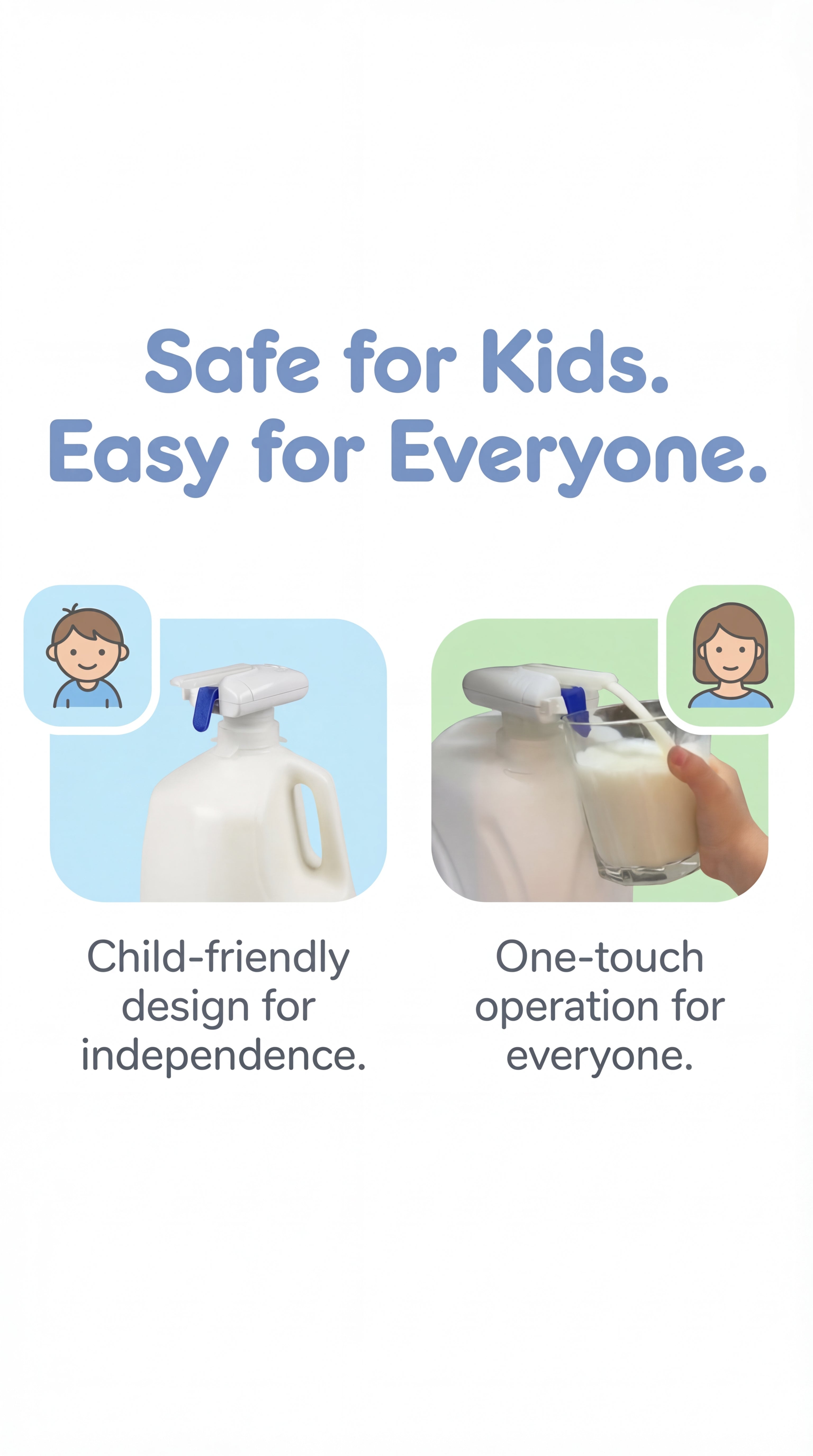 Hands-Free Milk Dispenser