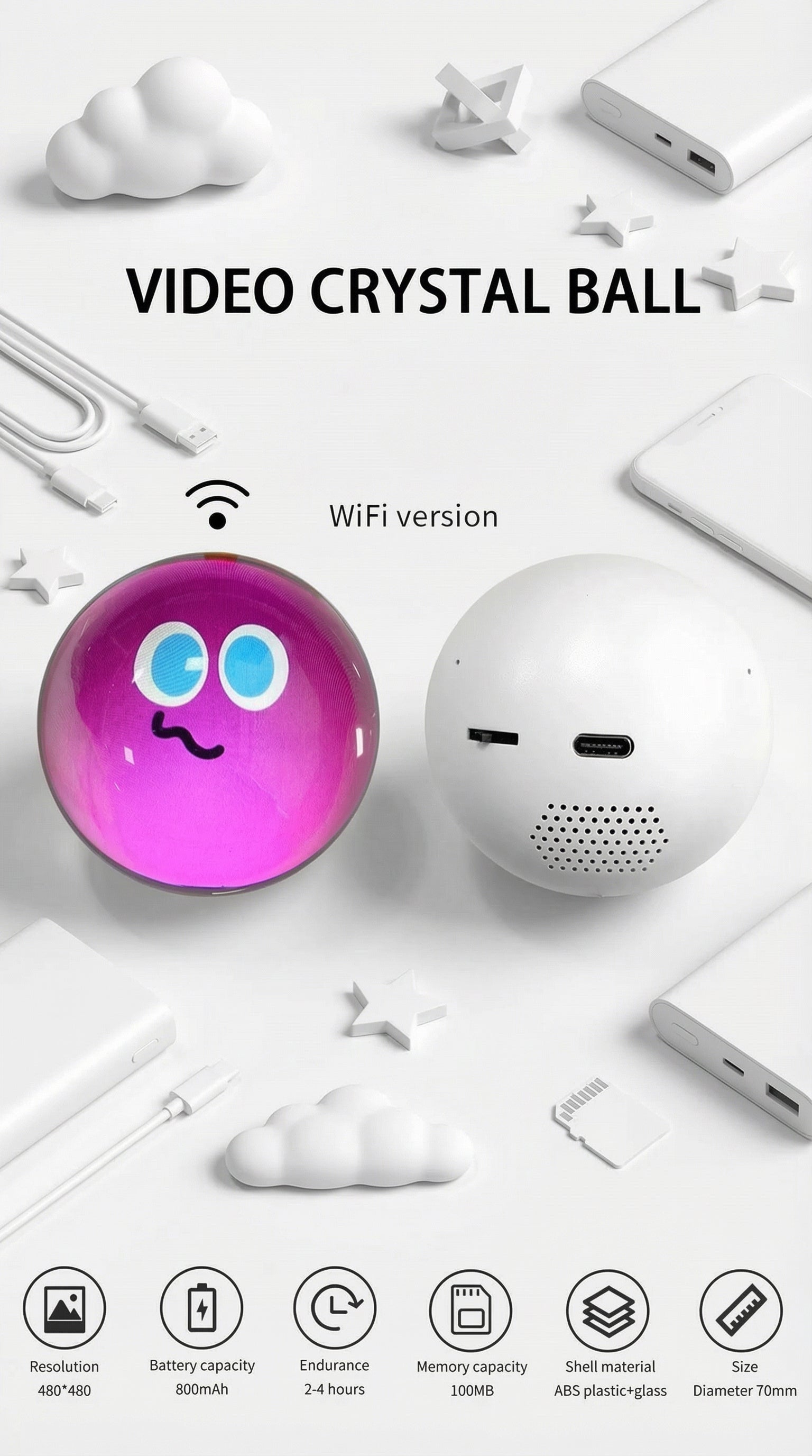 Magic Crystal Ball 3D Media Player