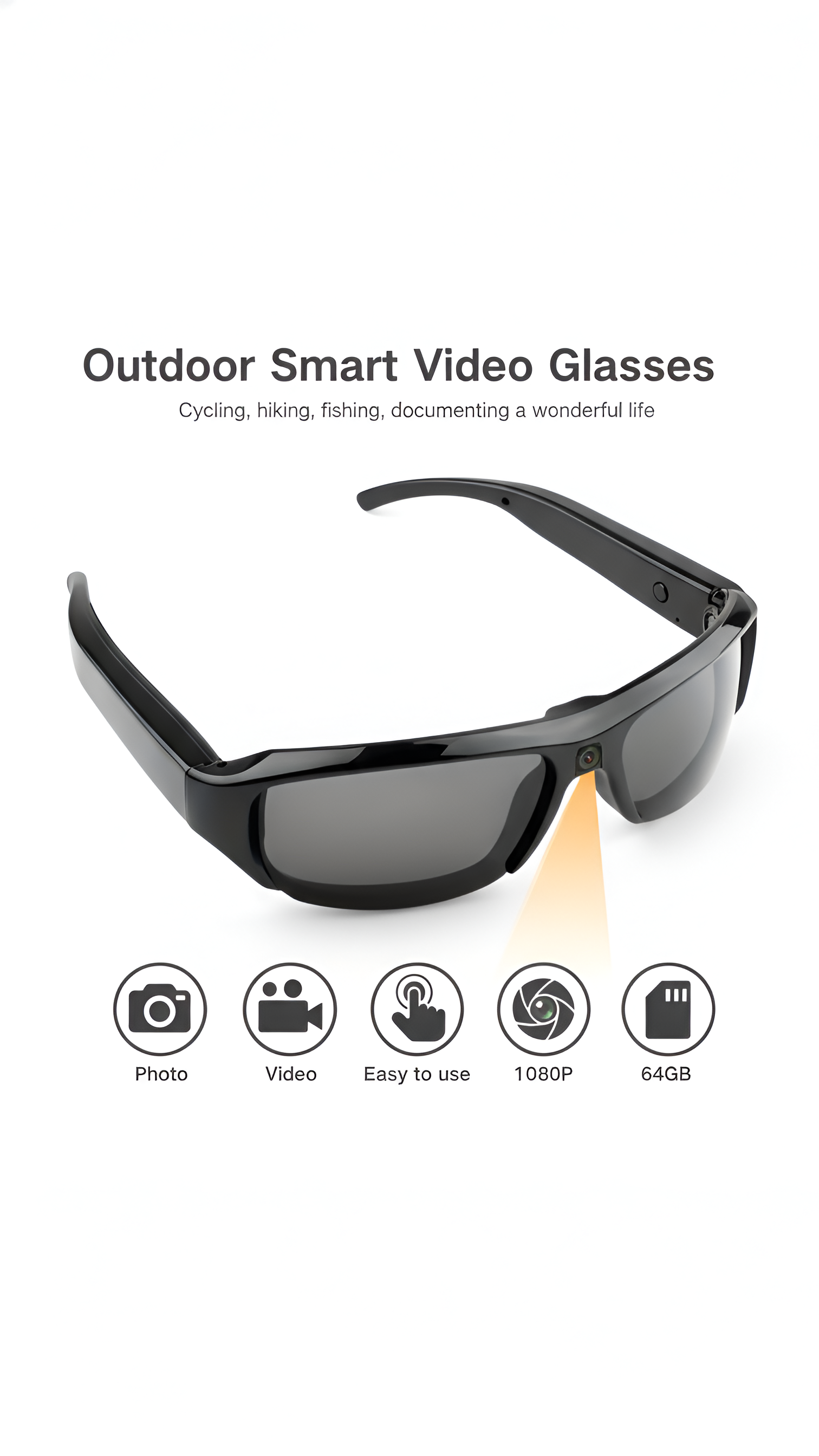 WE Smart Glasses Camera 1080P
