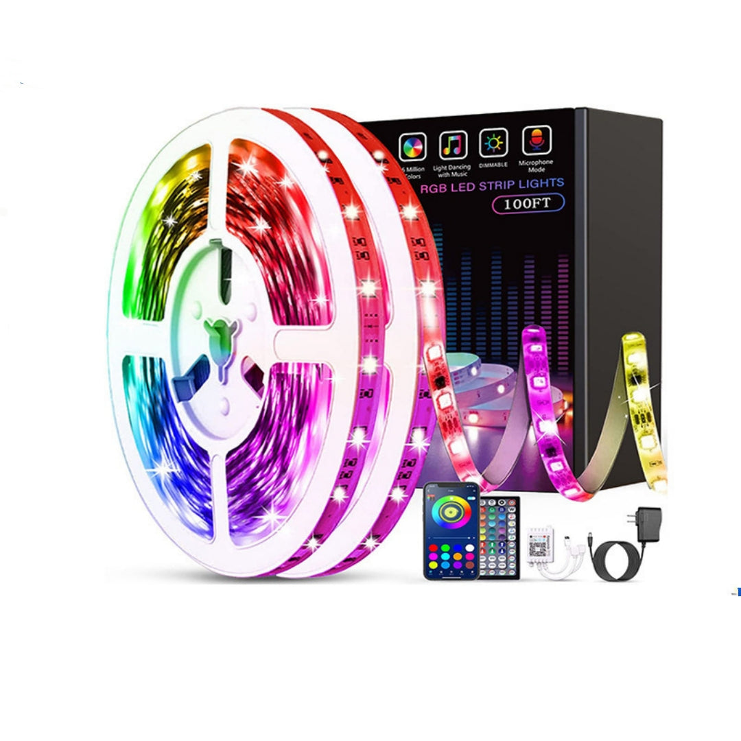 Smart RGB LED Light Strip – App & Remote