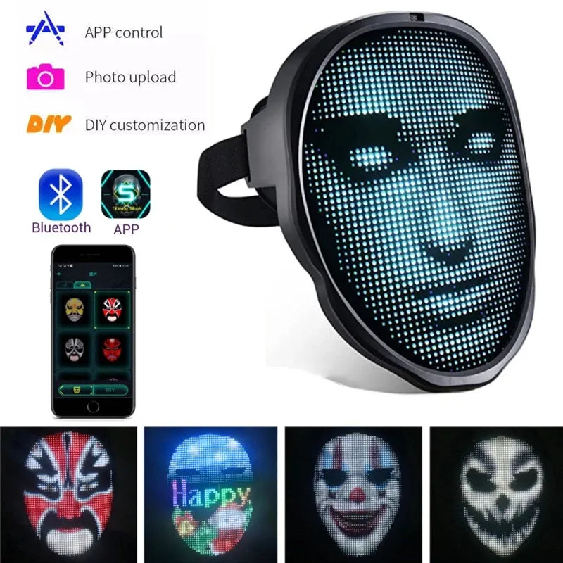 LED Face-Changing Mask