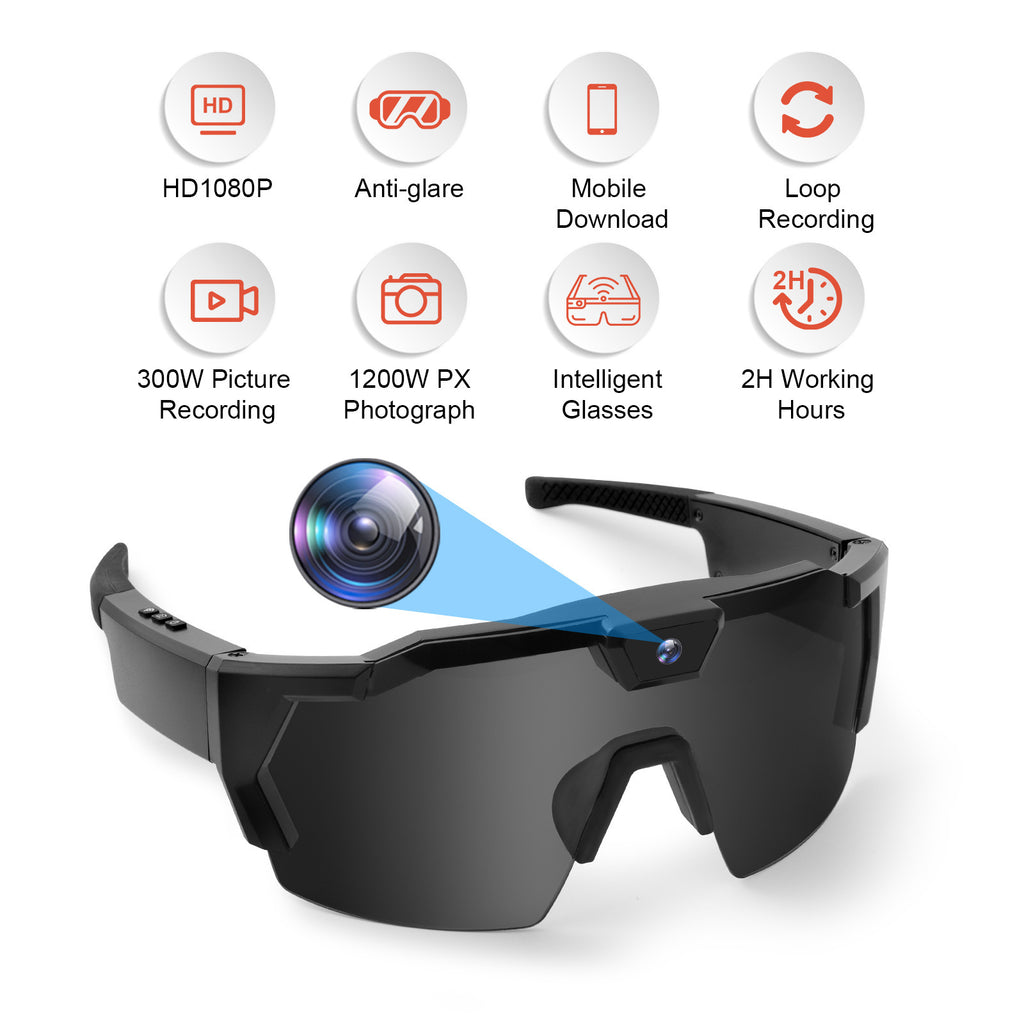 Smart Video Recording Sunglasses – HD Action Camera