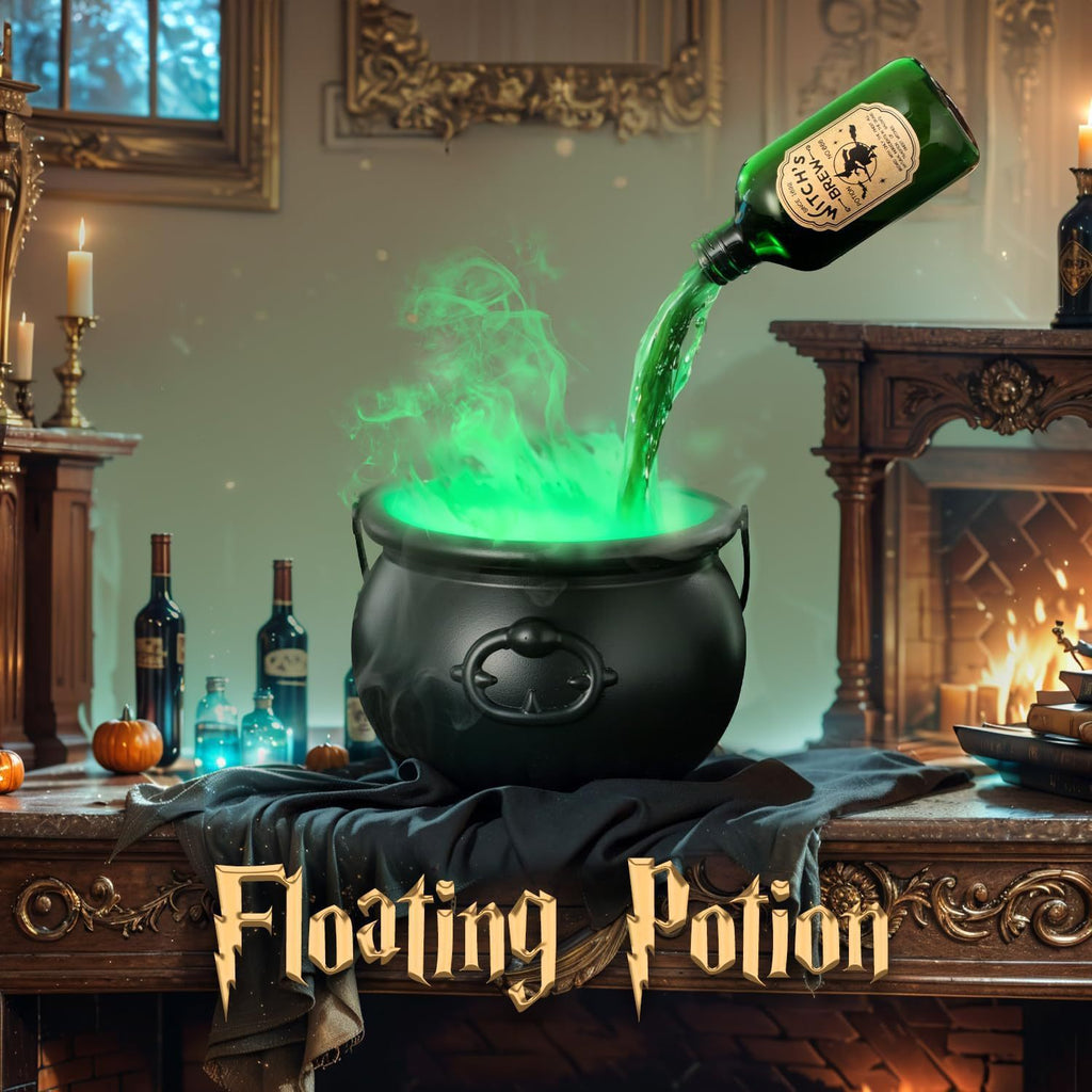 Floating Witch Cauldron Fog Fountain – Spooky Halloween Potion Decor