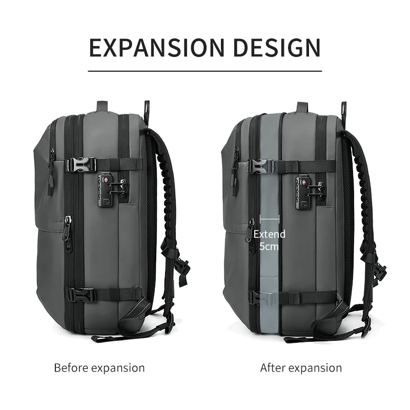 Vacuum Compression Travel Backpack with Air Pump