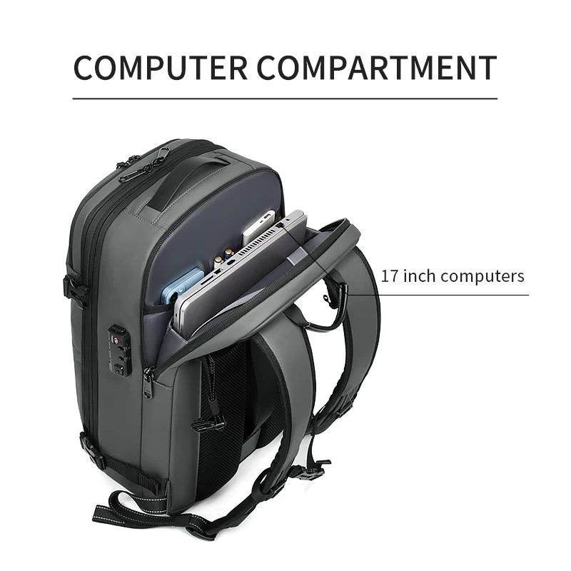 Vacuum Compression Travel Backpack with Air Pump