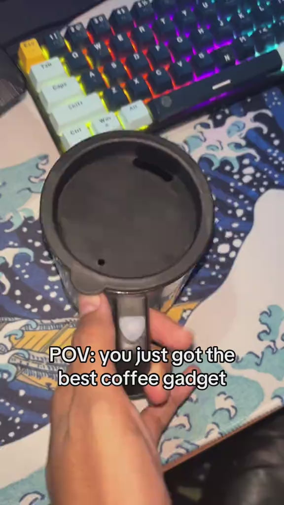 Self-Stirring Stainless Steel Mug