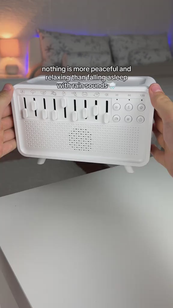 5-in-1 White Noise Speaker with Humidifier & Night Light