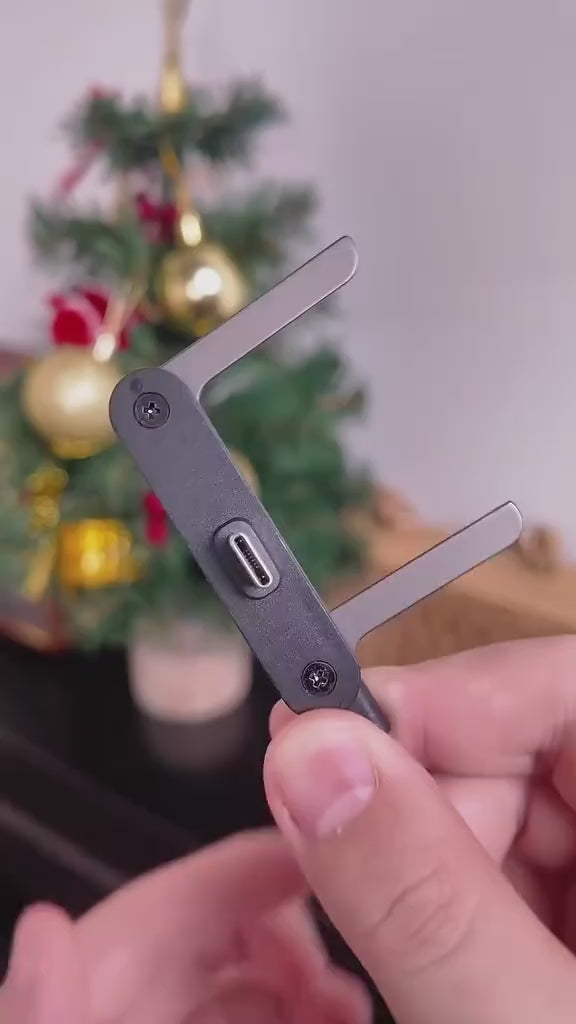 3-in-240W Stand Charging Cable 2-in-1 with Phone Holder for Gaming Videos