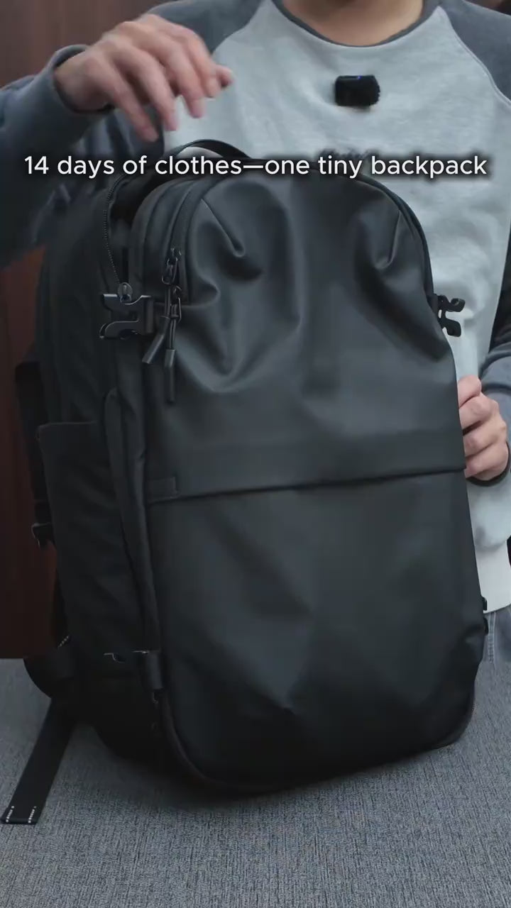 Vacuum Compression Travel Backpack with Air Pump