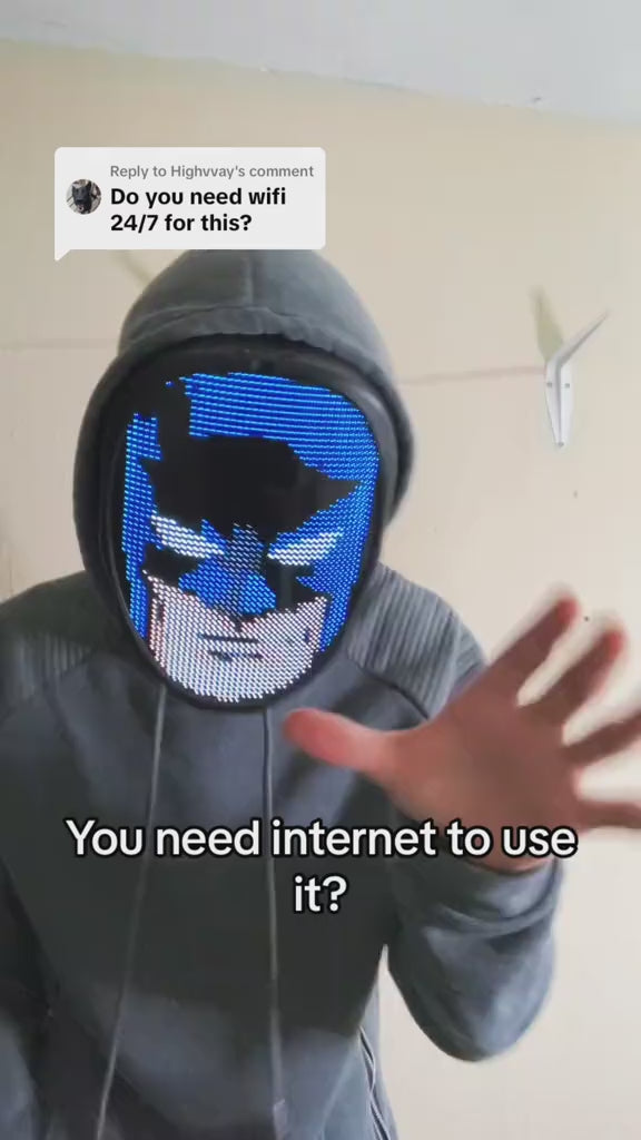 LED Face-Changing Mask