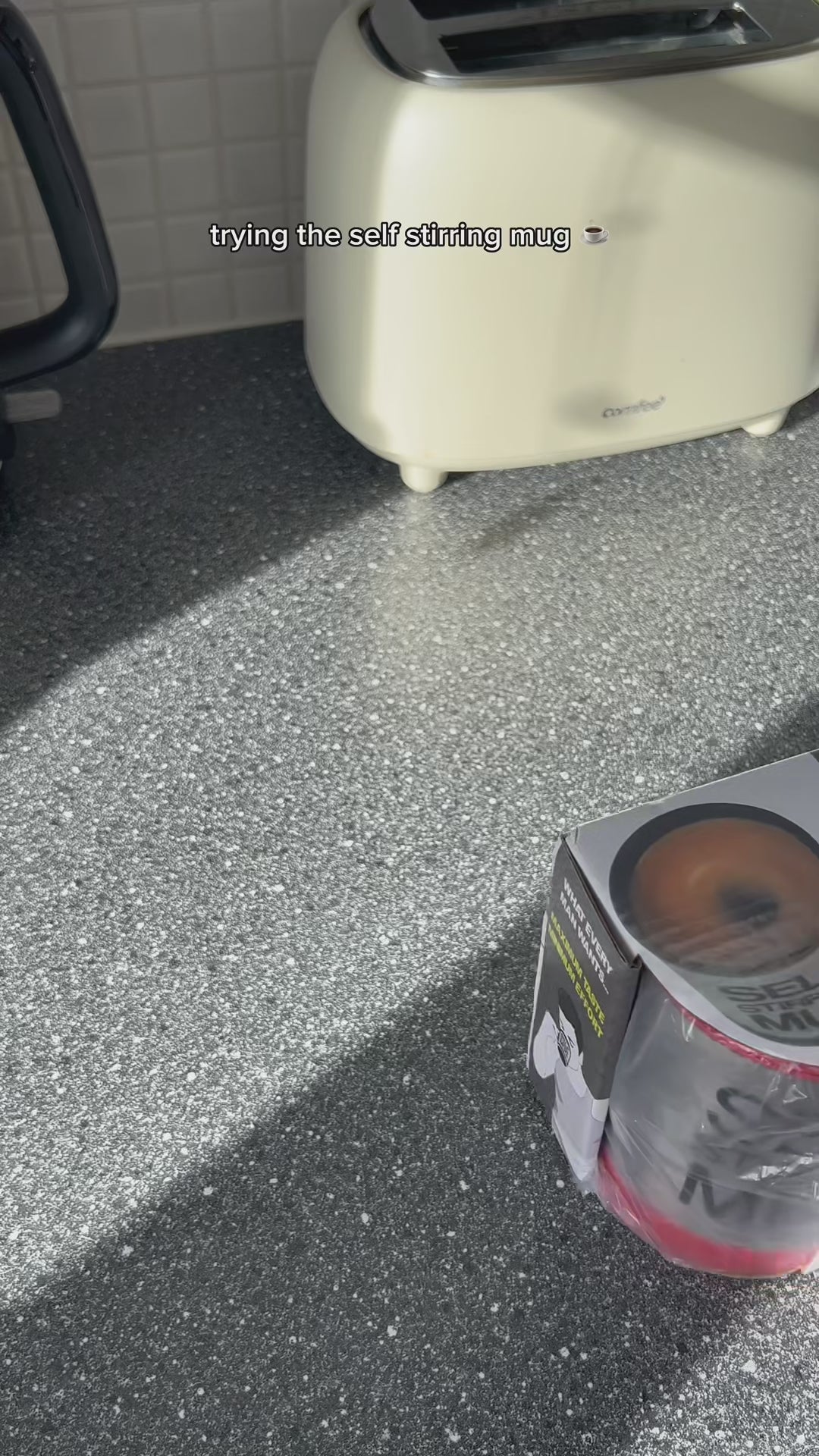 Self-Stirring Stainless Steel Mug