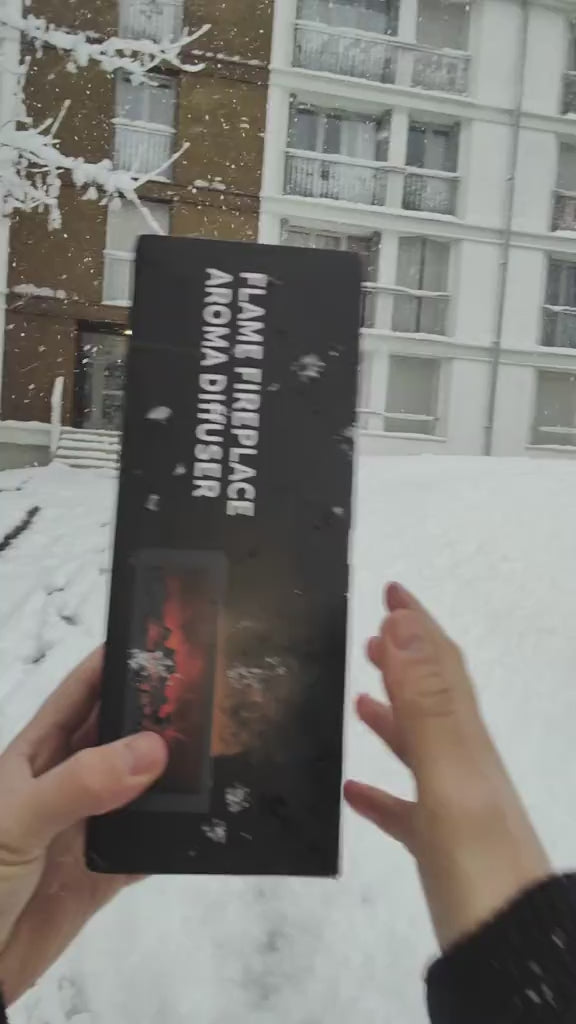 Flame Aroma Diffuser & Humidifier with 7-Color LED Mood Light