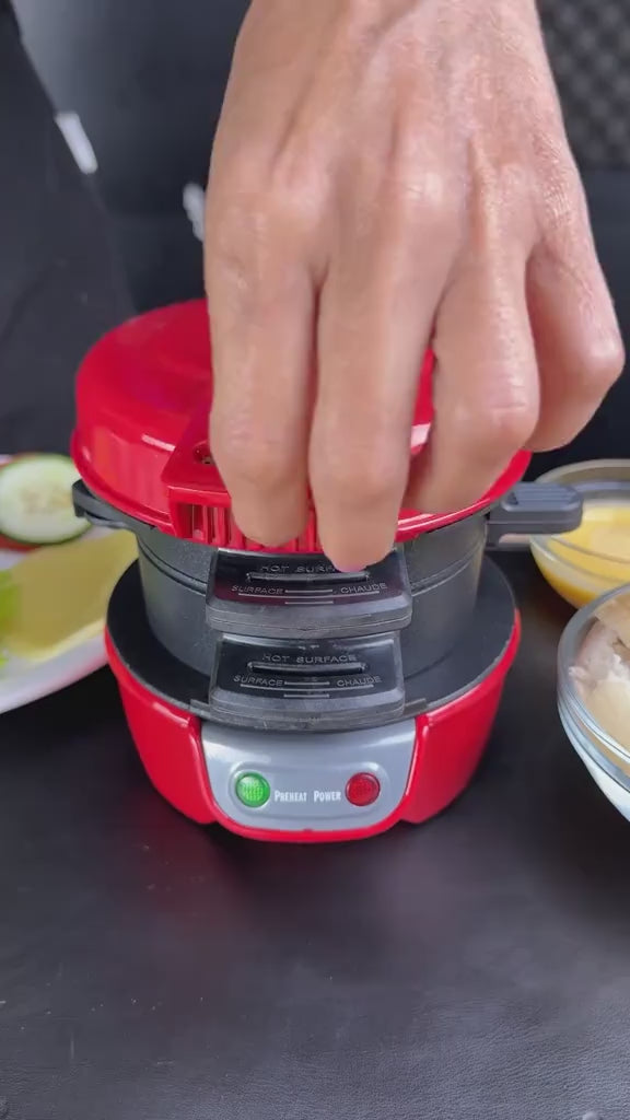 Electric Hamburger Maker – Layer Burger Press Cooker
