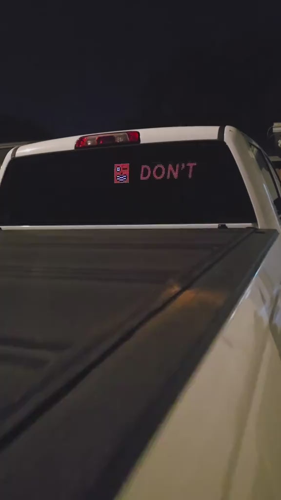 Smart RGB LED Car Display – Programmable Text & Animation Screen