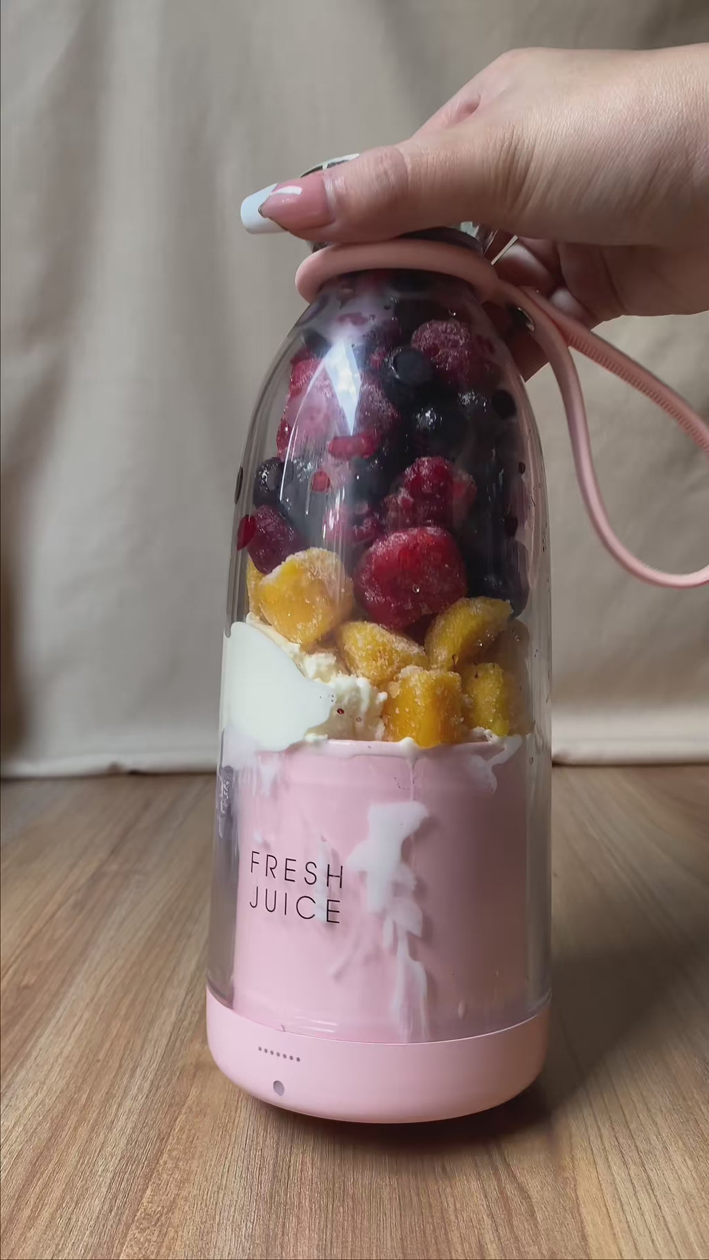 USB Rechargeable Mini Smoothie Blender – 350ml